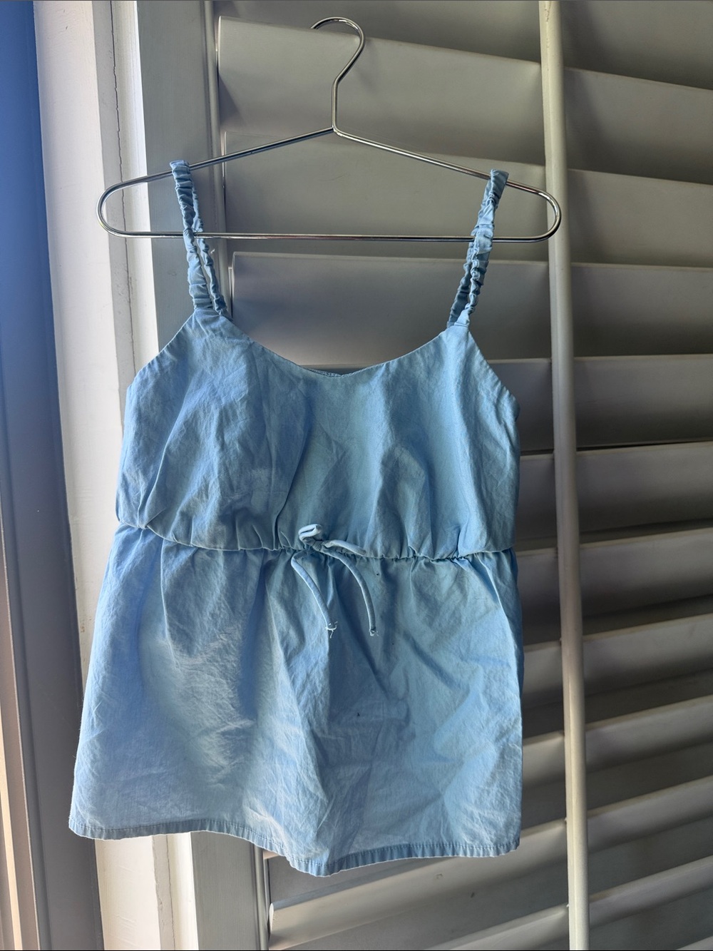 art class Light Blue Chambray Spaghetti Strap Tank Top